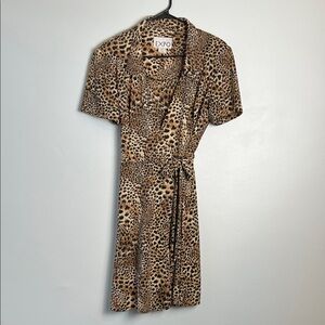 Expo Leopard Print Wrap Dress